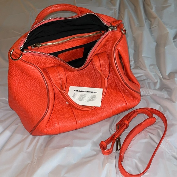 Alexander Wang Red Leather Crossbody Bag. Rocco Bag Large Red Leather Bag - Picture 7 of 10